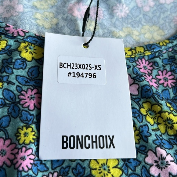 🌻4/$20 BONCHOIX Ruched Side Drawstring Slim Fitted Top Size XS New With Tag - Picture 5 of 10